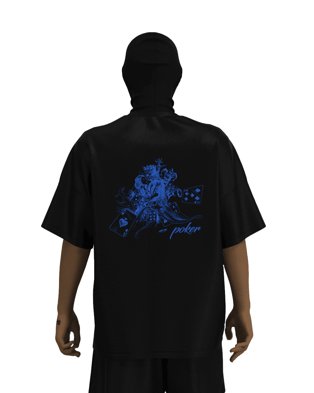Prenda negra Drop 01 - Poker Dance - The Blackjack Collection