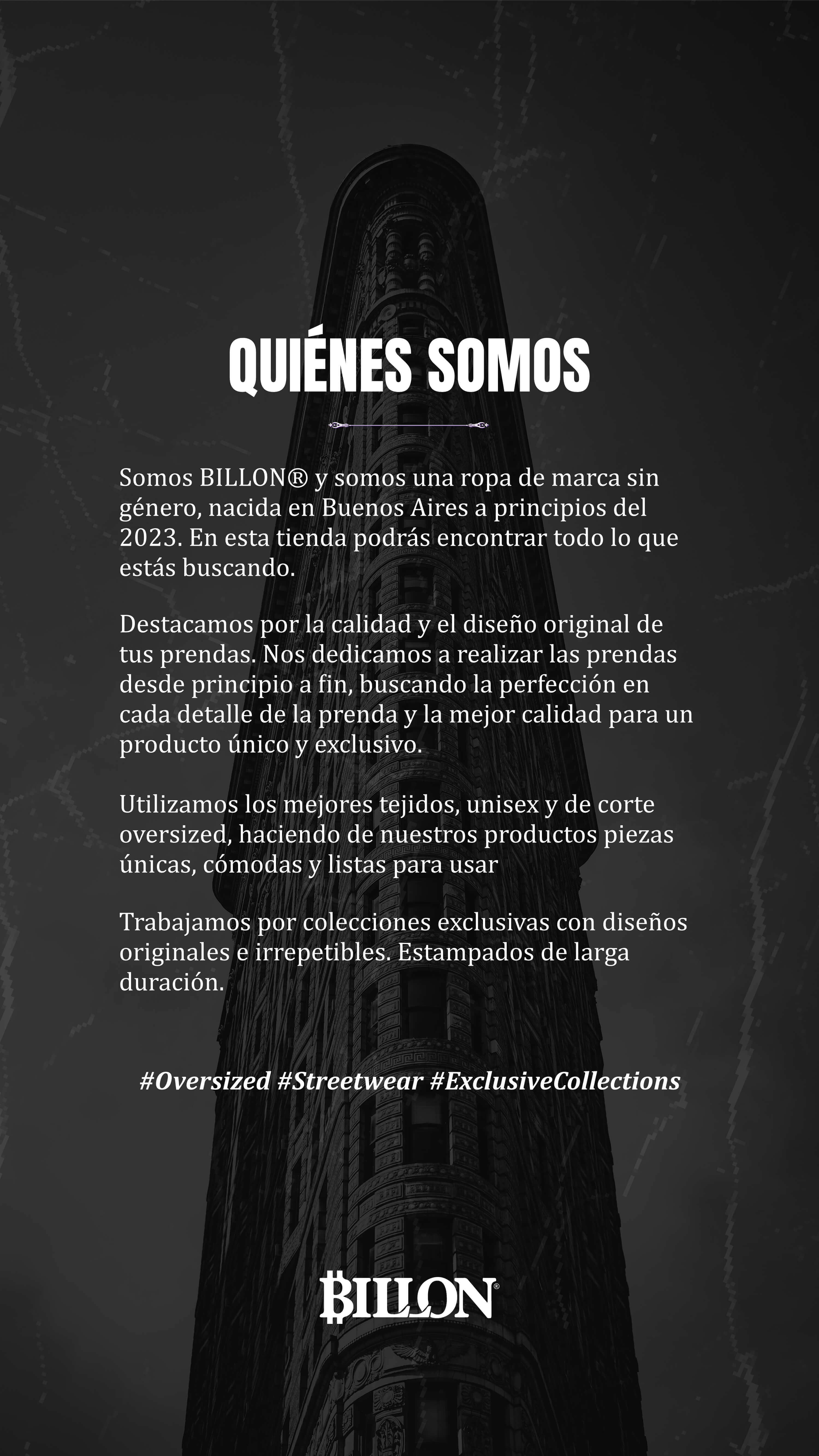 Imagen representativa de quiénes somos en Billon Streetwear